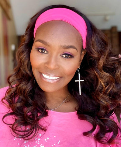 "Gurrl! Don't be late for Work" Body Wave Headband Wig Unit