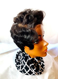 "Ms. Tapp -N " Pixie Wig Unit with Lace Closure