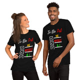 "To Do List" Red, Black & Green print Tee